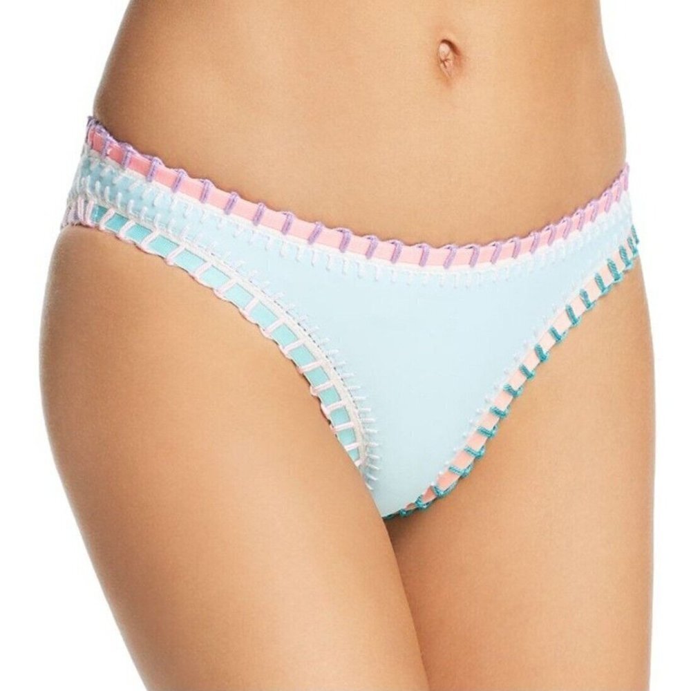 PLATINUM Stitched Scoop Bikini Bottoms.  Size Small.  NWT $88